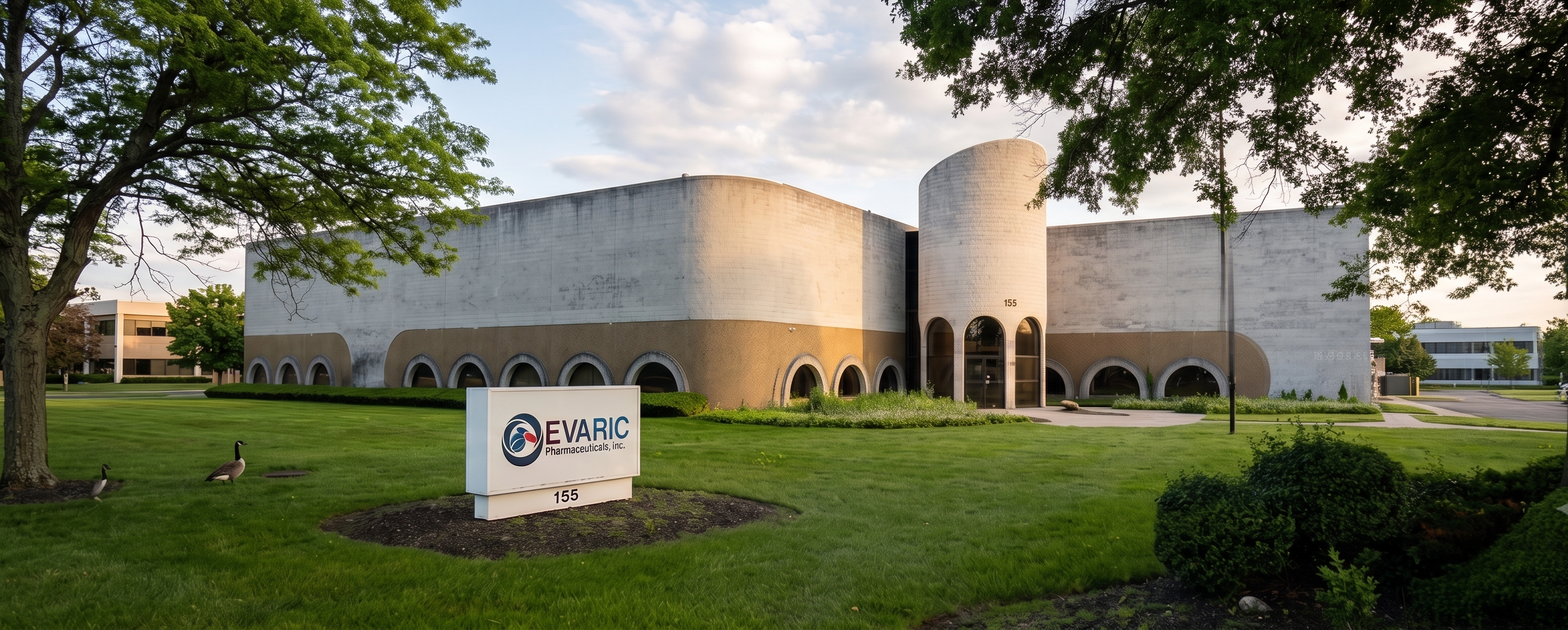 Evaric Pharmaceuticals office exterior in Hauppauge, New York